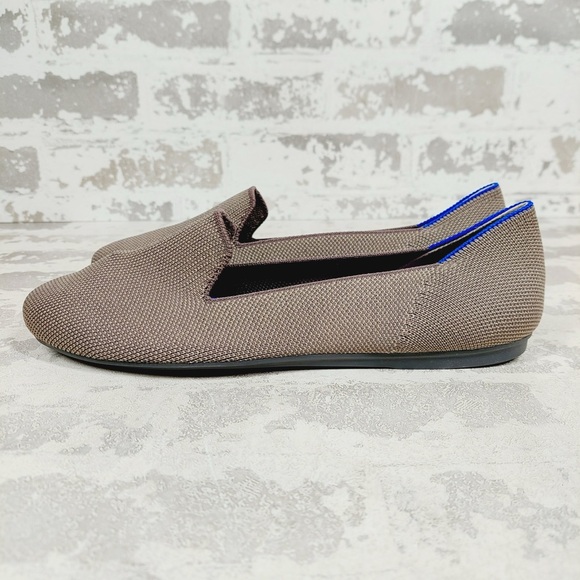 NEW Rothy's The Loafer Mocha Knit Round Toe Slip On Loafers H574